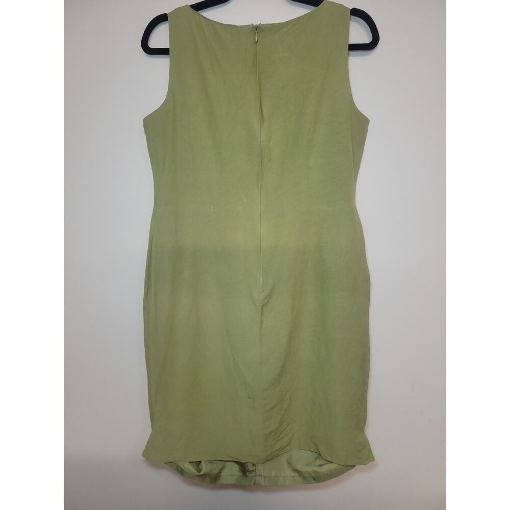 Y2K Women's Embroidered Floral Dress Size 10 Green Cottagecore Prairie Boho 70's - Picture 3 of 13